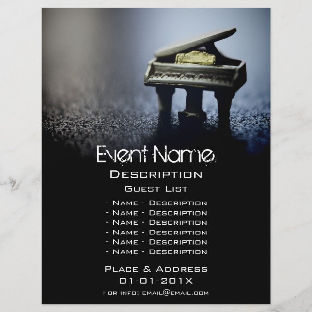 Little Piano Flyer (Front)