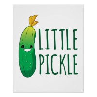 Little Pickle Cute Green Pickle Wearing Sunglasses