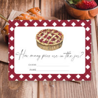 Little Pie Guess how many pies are in the jar