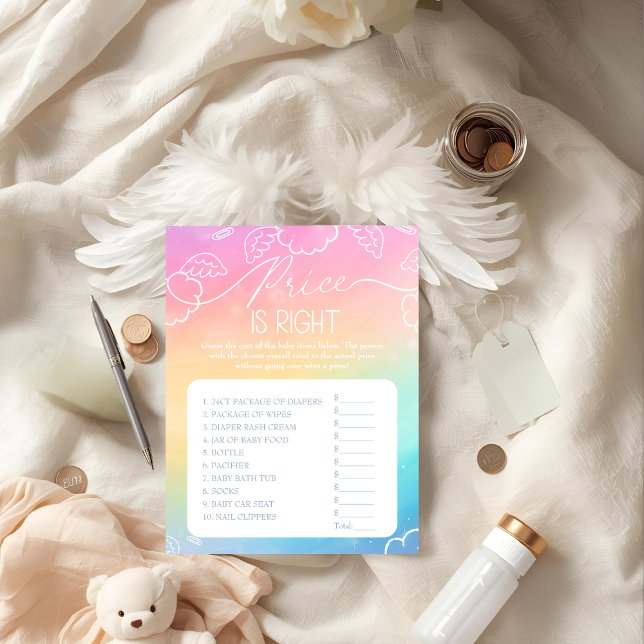 Little Piece of Heaven Rainbow Price  Right Game  Invitation (Little Piece of Heaven Rainbow Price Right Game)