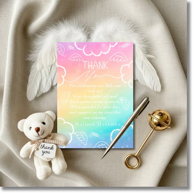 Little Piece of Heaven Thank You Rainbow card (Little Piece of Heaven Thank You Rainbow card)