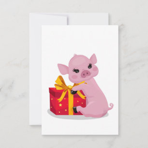 little pig and gift