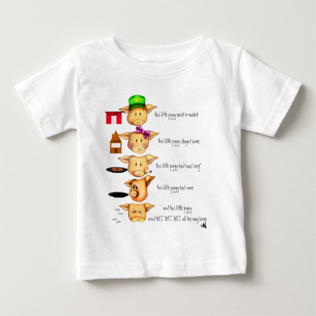 little piggies baby T-Shirt (Front)