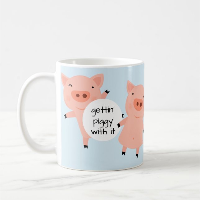 Little Piggies Everywhere Coffee Mug (Left)