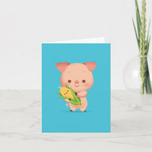 Little Piggy Notecard