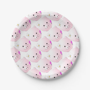 Little piggy paper plate