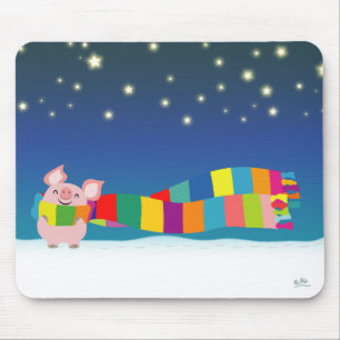Little Pig's Christmas mousepad