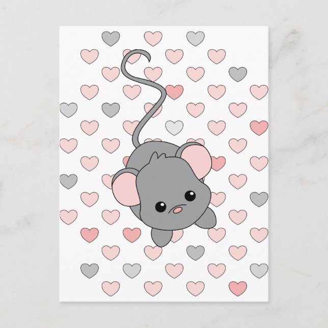Little Pink Ears Postcard (Front)