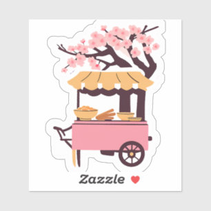 Little pink ramen cart