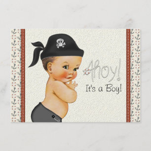 Little Pirate Baby Shower Invitation