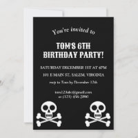 Little Pirate Kids Skull and Crossbones Birthday