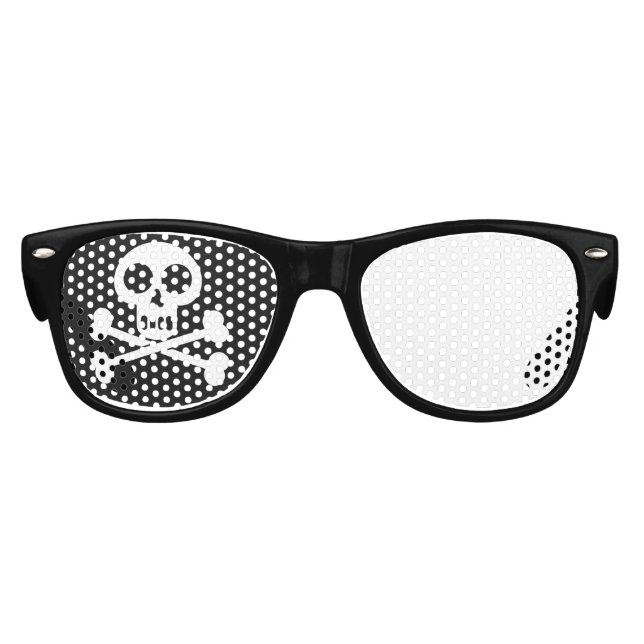 Little Pirate Kids Skull and Crossbones Birthday  Kids Sunglasses (Front)