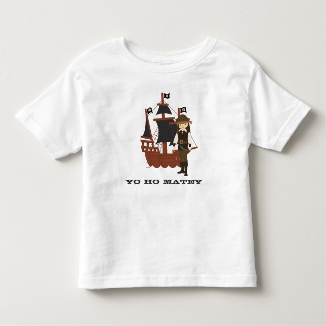 Little Pirate personalised t-shirt (Front)