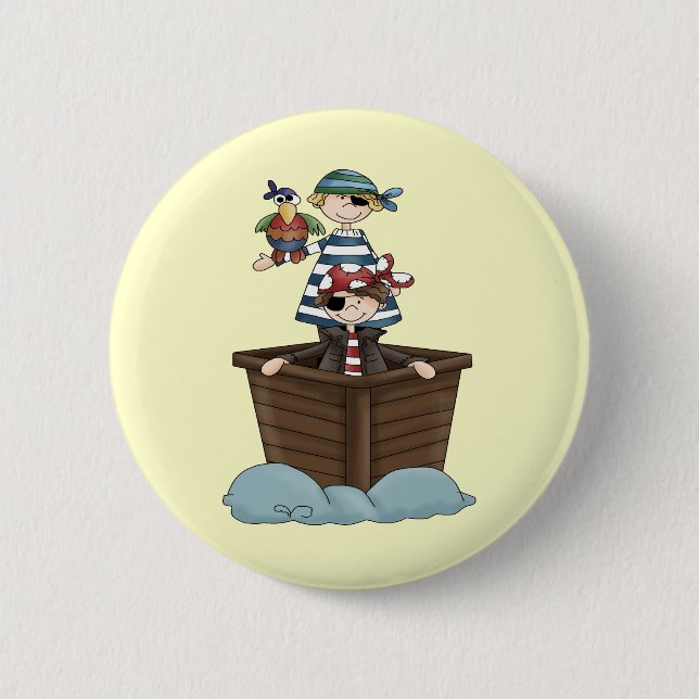 Little Pirates 6 Cm Round Badge (Front)
