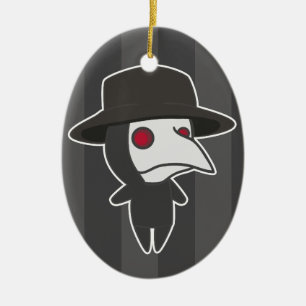 Little Plague Doctor Ceramic Ornament