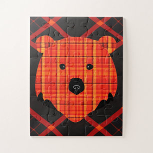 Little Plaid Story Book Bear Jigsaw Puzzle