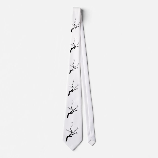 Little Plum Blossom Twig Tie (Front)