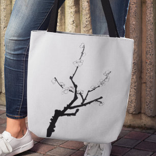 Little Plum Blossom Twig Tote Bag