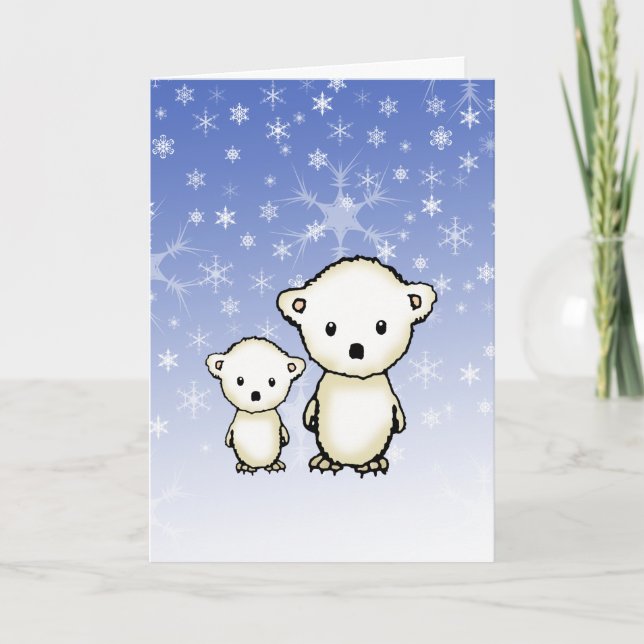 Little Polar Bears Christmas Card (Front)