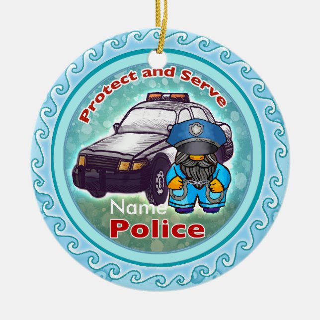 Little Police Cop ornament (Front)