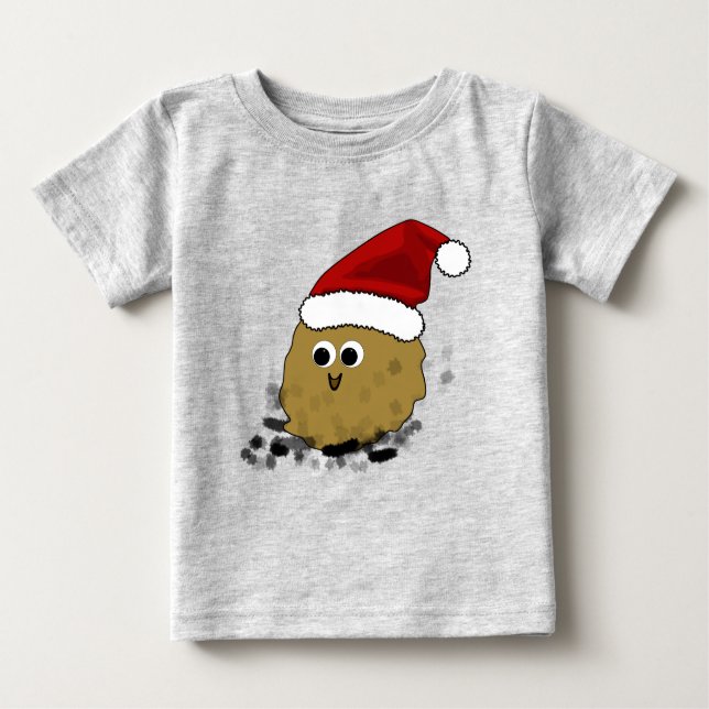 Little Poop Christmas  Baby T-Shirt (Front)