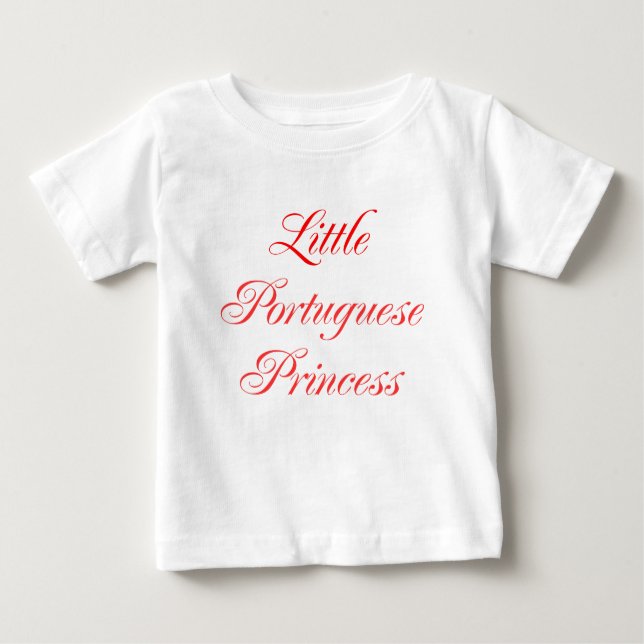 Little Portuguese Princess Baby T-Shirt (Front)