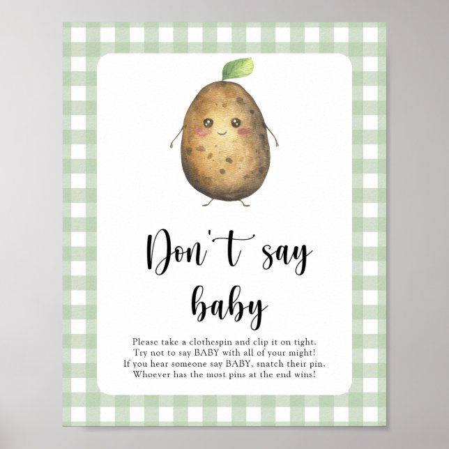 Little Potato Don't say baby Poster (Front)