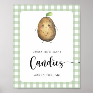 Little potato - guess how many candies poster