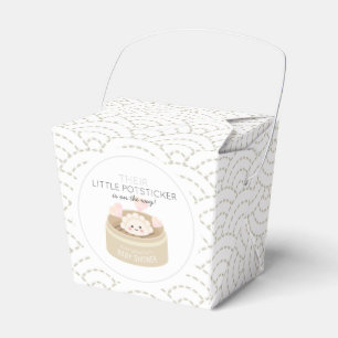 Little Potsticker White Baby Shower Favour Box