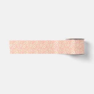 Little Powder Pink Flowers Satin Ribbon