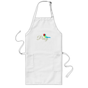 Little Prayer Bird Long Apron