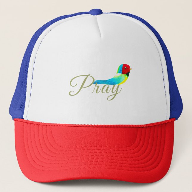 Little Prayer Bird  Trucker Hat (Front)