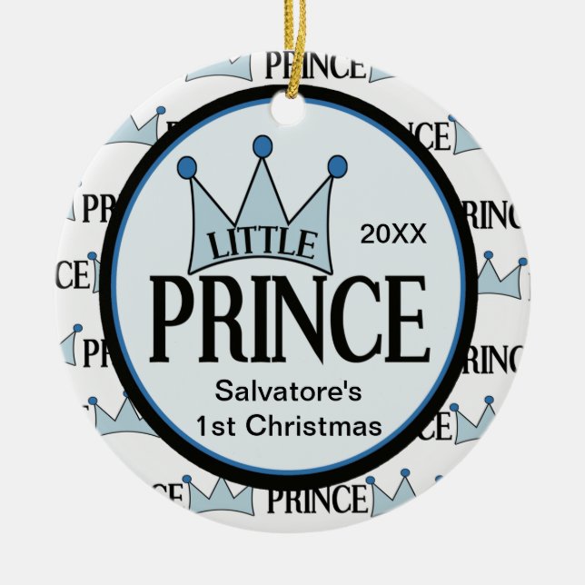 Little Prince 1st Christmas Ornament (Front)