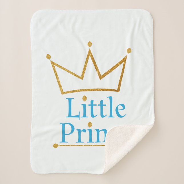 Little Prince baby boy blanket (Front)