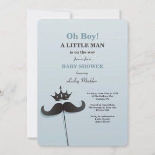 Little Prince Baby Shower Invitation