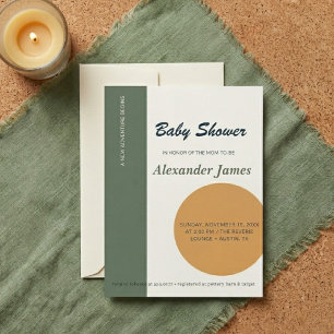 Little Prince Baby Shower Invitation Editorial