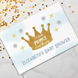 Little Prince Boy Baby Shower Guest Book