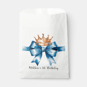 Little Prince Boy's First Birthday Party Favour Bag