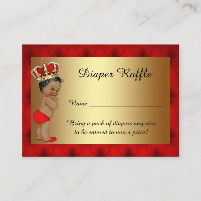 Little Prince Diaper Raffle Tickets for Tijuana Enclosure Card (Front)