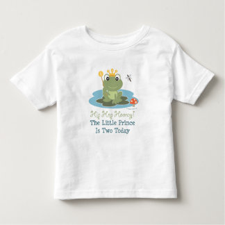 Little Prince Frog 2nd Birthday Tee Shirt