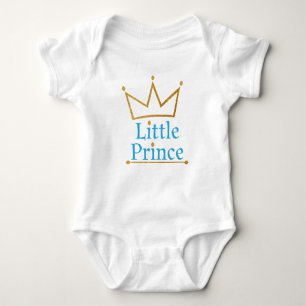 Little Prince Gold Crown Baby Bodysuit