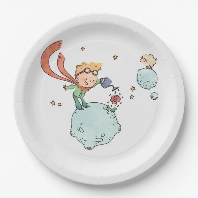 Little Prince Paper Plate (Front)