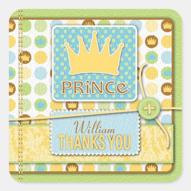 Little Prince Square Sticker B (Front)