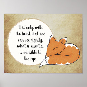 Little Prince Zitat Poster