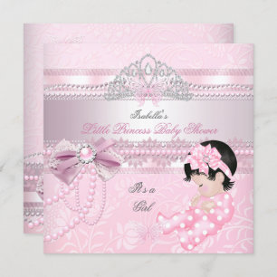 Little Princess Baby Shower Girl Butterfly CC Invitation