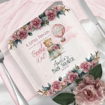 Little Princess Bear Bearly Wait Girl Baby Shower Paper Plate<br><div class="desc">Welcome to our princess-themed girl Baby Shower invitation and accessories template collection! Our designs feature a loveable teddy bear princess dressed in a crown and a pretty gauzy pink, sage, and teal dress adorned with pink flowers on the bottom. This adorable teddy bear is holding a pink to dark mauve...</div>