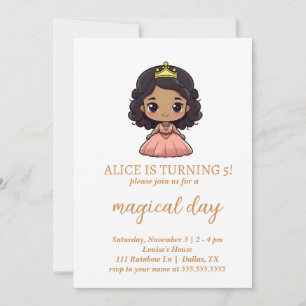 Little Princess Card Digital Birthday invitation