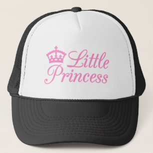 Little princess, design with pink crown for baby trucker hat