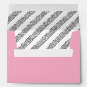 Little Princess Envelope, Faux Silver Glitter Envelope