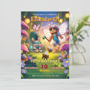 Little princess Fairy Birthday Invitation